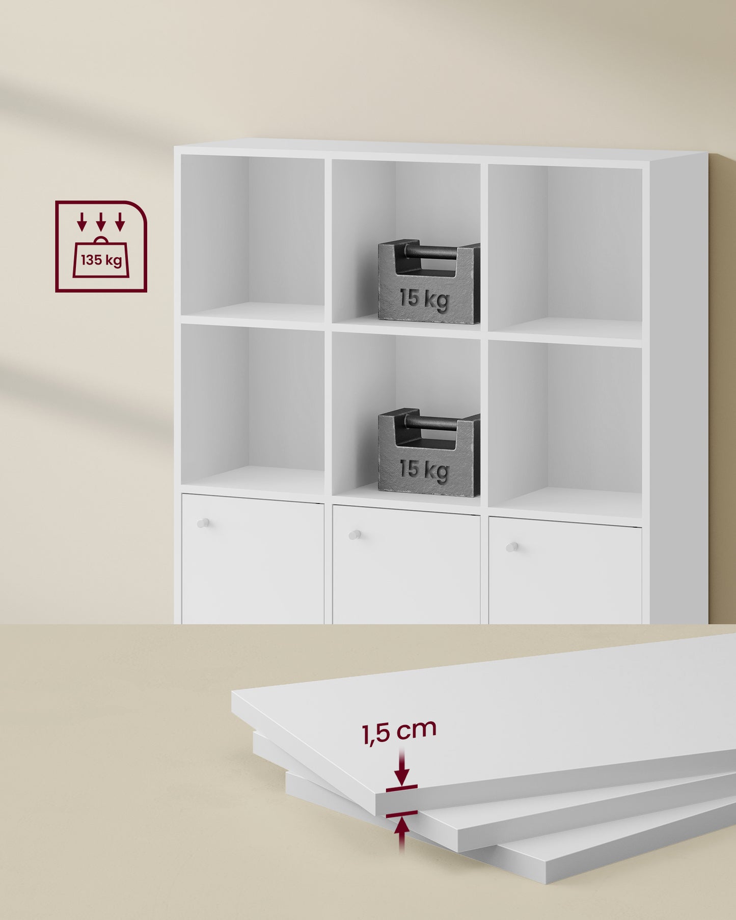 Polica za knjige i dekoracije Grid