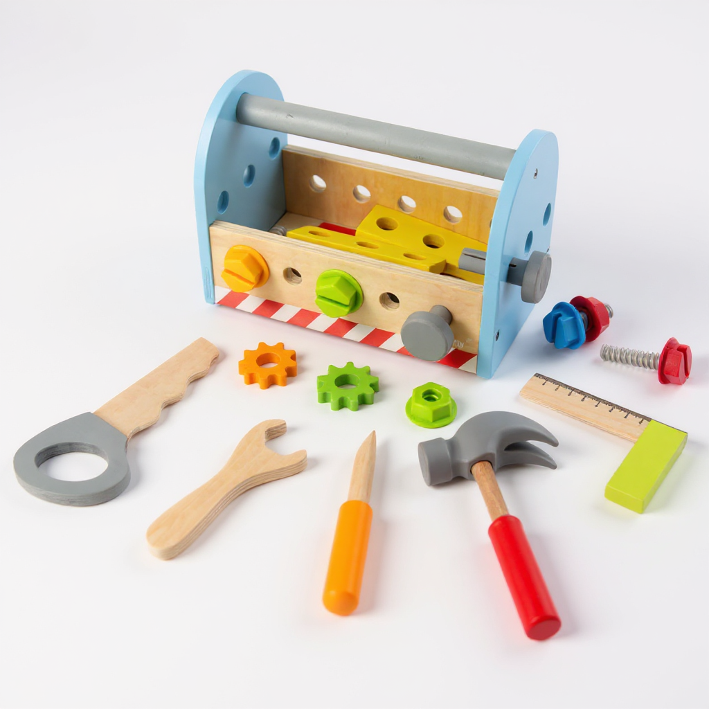 DRVENI ALAT SET ZA DJECU "TOOL BOX" KORPA