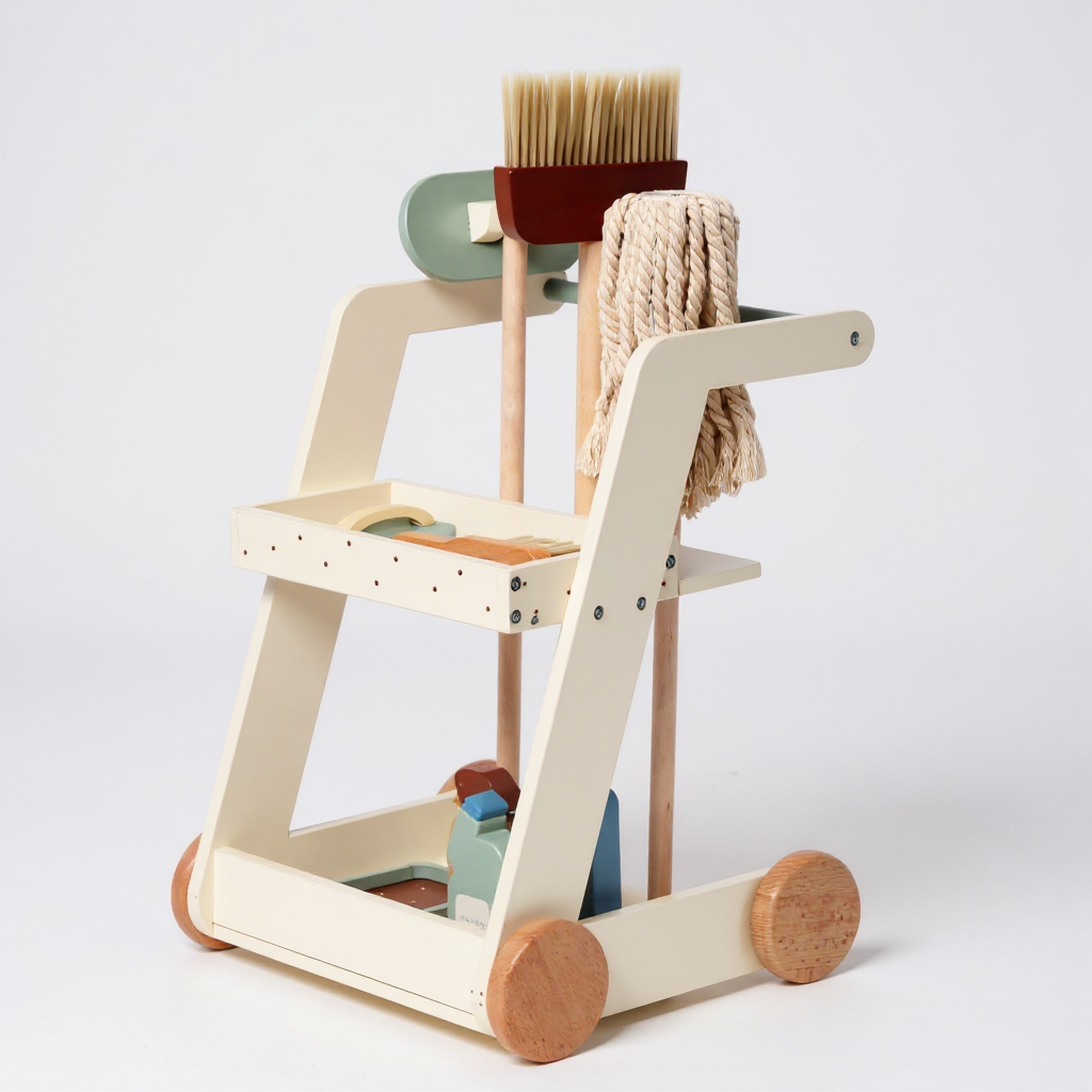 NESTIFY / DJEČIJI DRVENI SET ZA ČIŠĆENJE