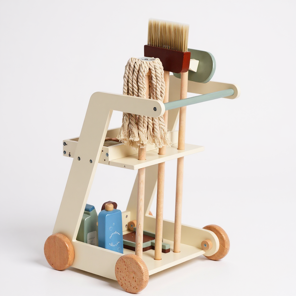 NESTIFY / DJEČIJI DRVENI SET ZA ČIŠĆENJE