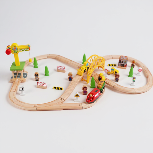 KOMPLET DRVENI VOZIĆ SET 70 DIJELOVA