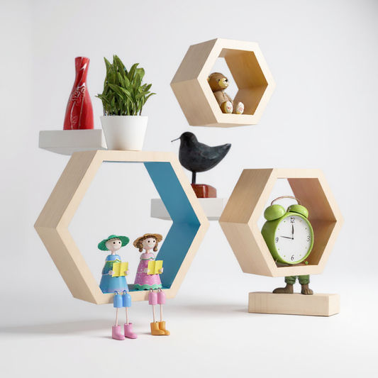 HEKSAGONALNE ZIDNE POLICE / ŠESTOUGAONE POLICE