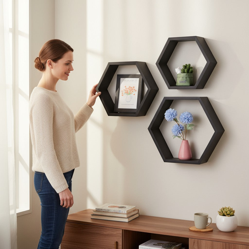 HEKSAGONALNE POLICE / ZIDNE POLICE HADERA