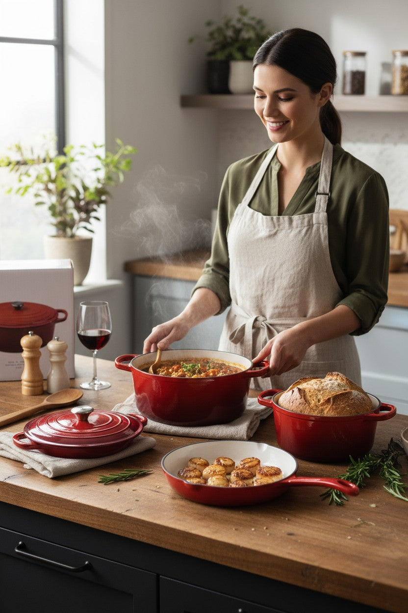 SET GUSANOG POSUĐA / TAVA / KASEROLA / SERPA / 3 U 1