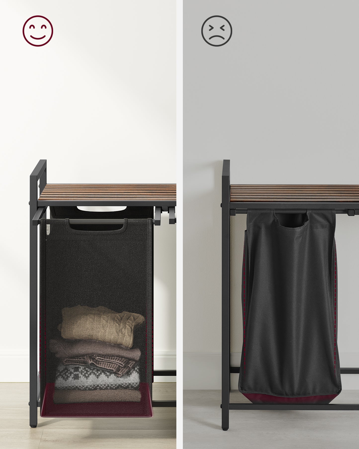 Korpa za veš Washy – crna