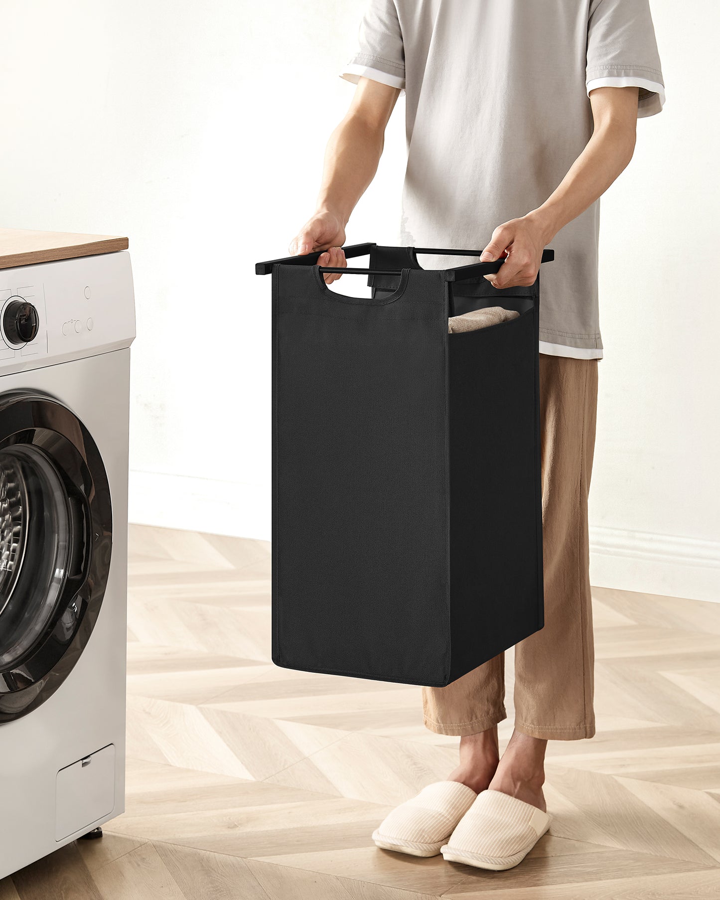 Korpa za veš Washy – crna