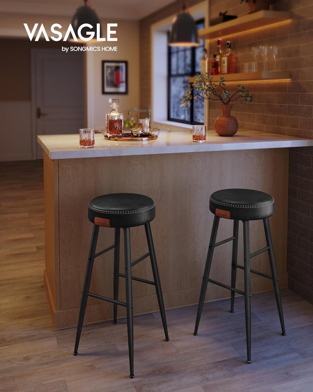 Set barskih stolica Manhattan- crni
