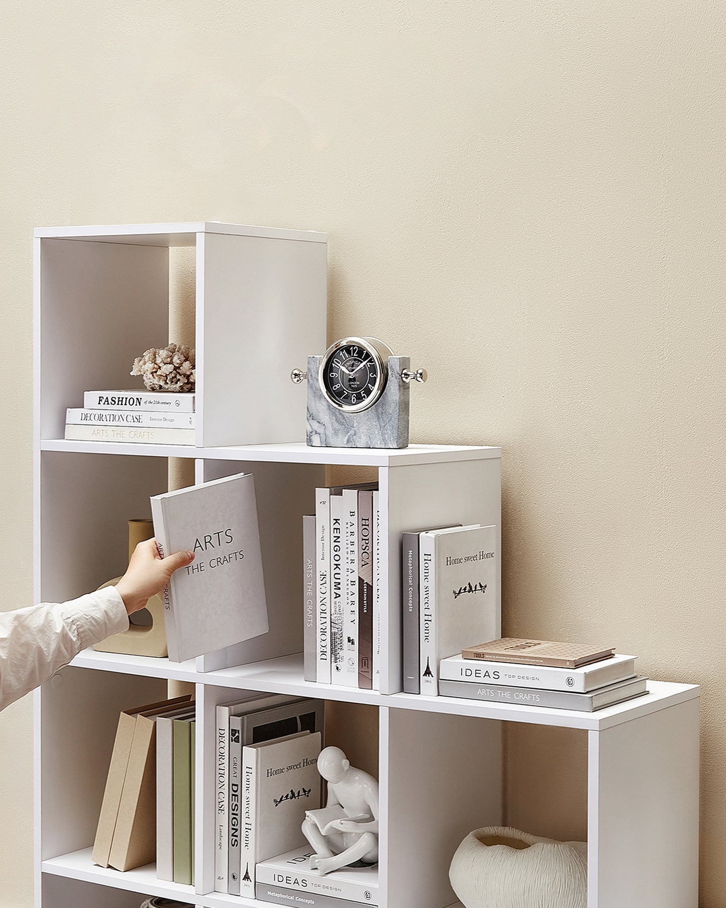 Polica za knjige i dekoracije Verso – bijela