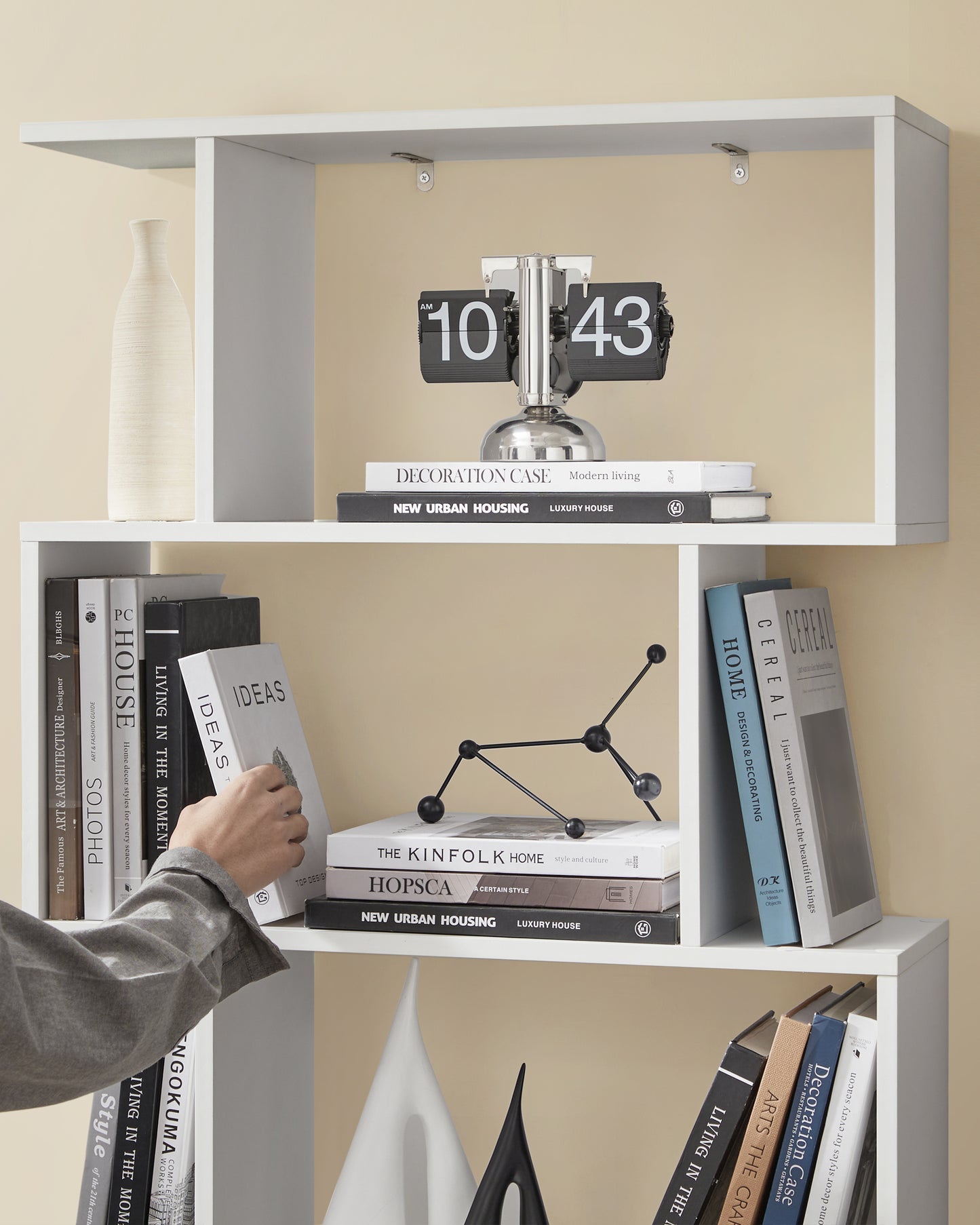 Polica za knjige i dekoracije Libra – bijela