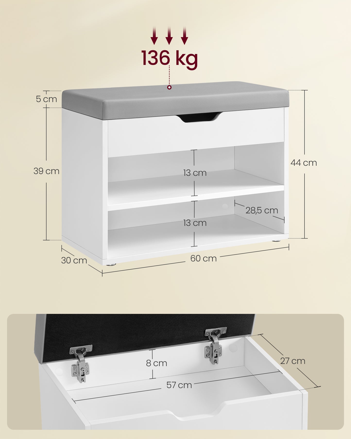 Klupa cipelar Alba mini