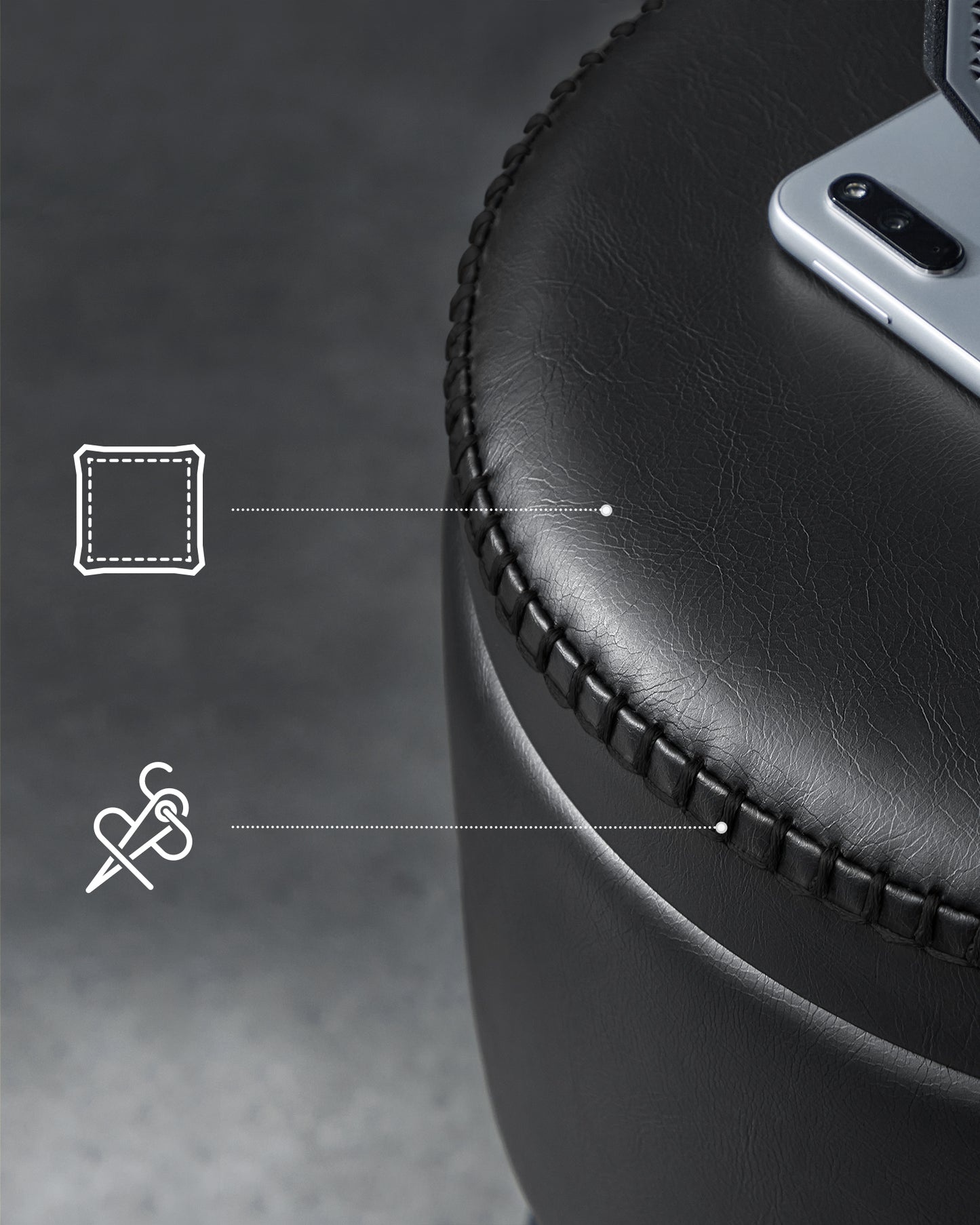 Tabure za skriveno odlaganje Velour- crni