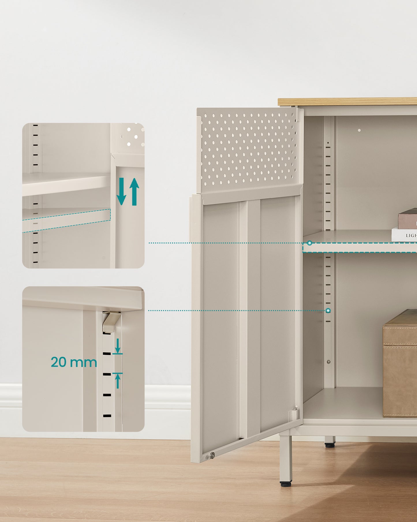 Komoda za odlaganje Solea – bijela