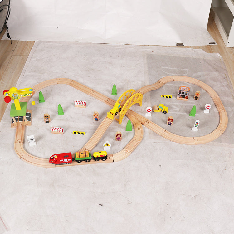 KOMPLET DRVENI VOZIĆ SET 70 DIJELOVA