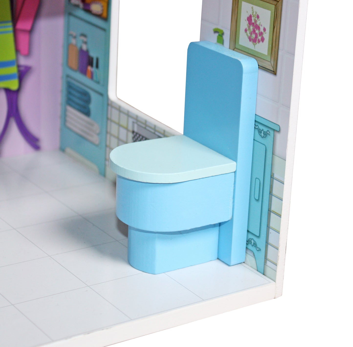 DREVENA KUĆICA ZA LUTKE BARBIE SA NAMJEŠTAJEM