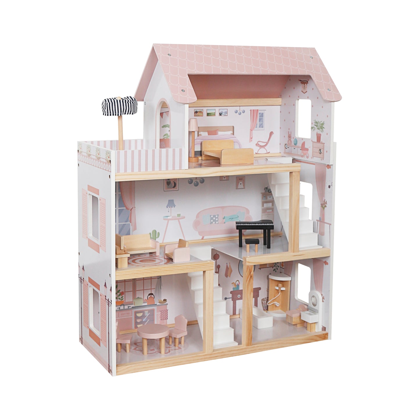 DREVENA KUĆICA ZA LUTKE PALAZZO MINI