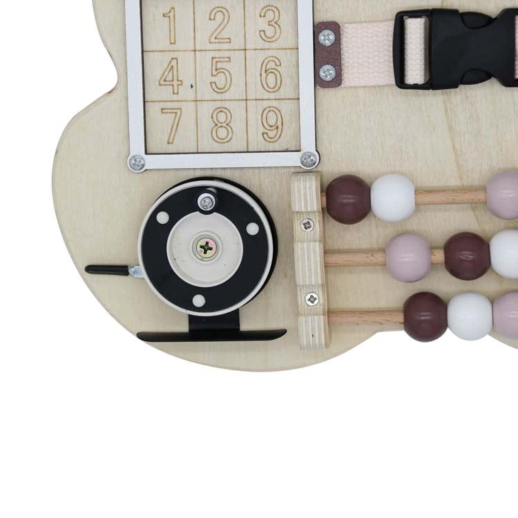 MONTESSORI DRVENA BUSY BOARD MEDO