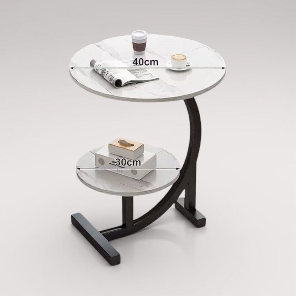 POMOĆNI STO SA DVIJE POLICE DONATO – BIJELI