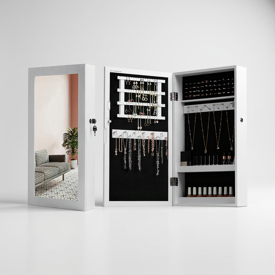 Kompakt ormar sa ogledalo  za nakit Amora Mini