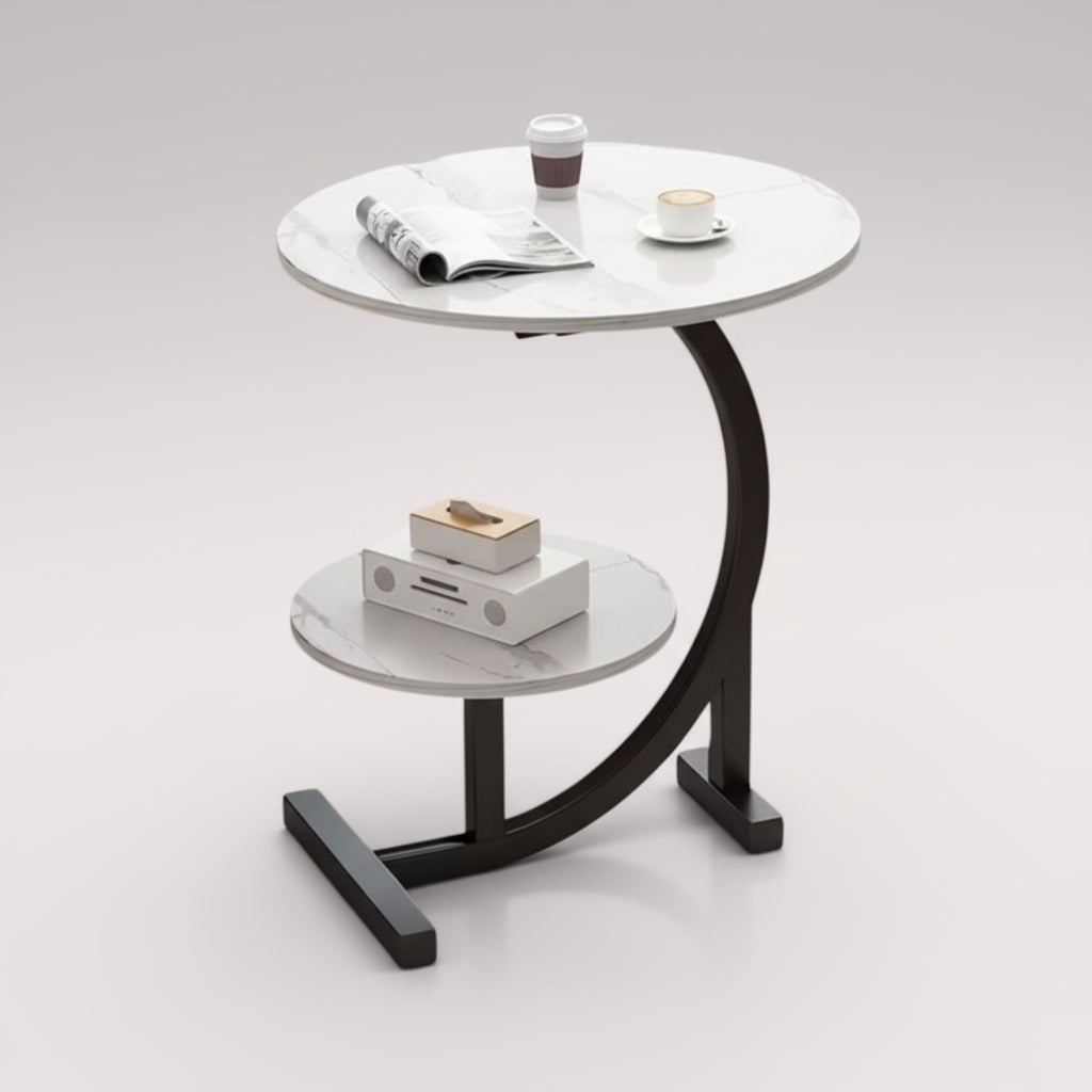 POMOĆNI STO SA DVIJE POLICE DONATO – BIJELI