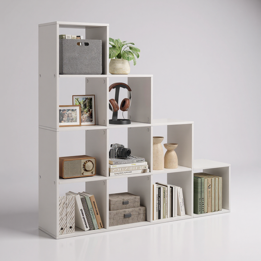 Polica za knjige i dekoracije Verso – bijela